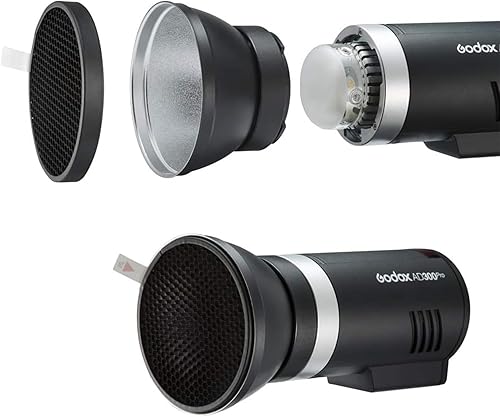 Miniatura 2 de Godox Difusor reflector estándar AD-R14 con panal y filtros de color para Godox AD300Pro AD400Pro Flash al aire libre (montaje godox)