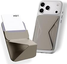 MOFT [Official Direct Store] Reinforced Magnetic Snap-On Smartphone Stand Compatible with iPhone 17/16/15/14/13/12 Series MOVAS™ Card Case MagSafe Compatible Magnet Card Storage Wallet Stand