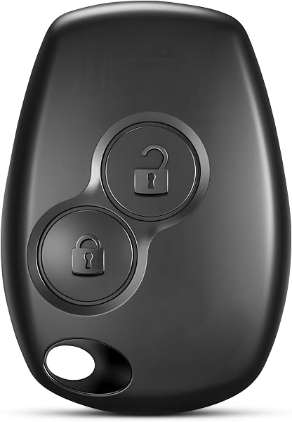 Jongo® Coque Clé 2 Boutons Compatible avec Renault Clio 3, Kangoo 2, Modus, Master 3, Trafic 3, Twingo 2, Wind | Boîtier Télécommande sans Lame pour VA2 Réparation Facile - 1
