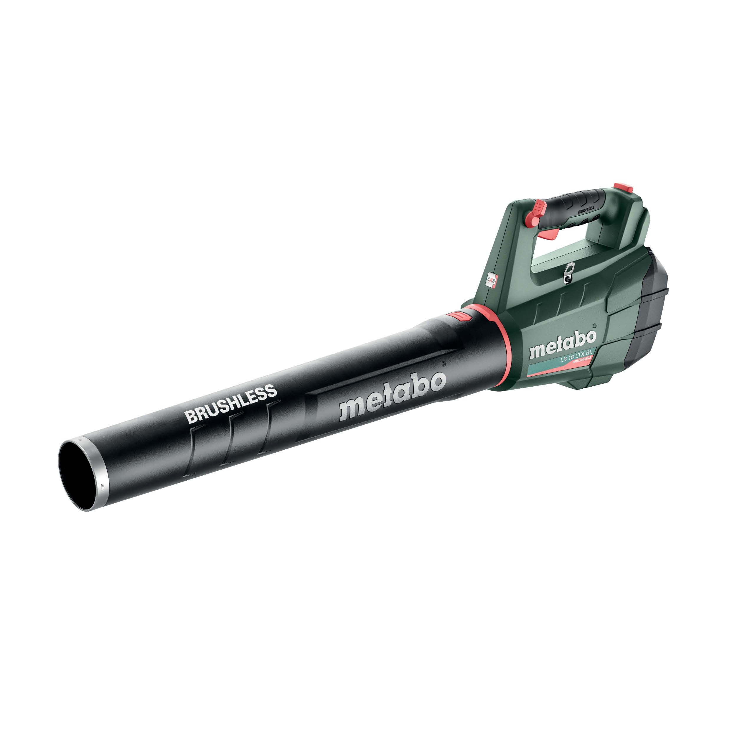 metabo Akku-Laubbläser LB 18 LTX BL, 18V Laubgebläse für Garten und | Leistungsstarkes Akku-Blasgerät mit Brushless-Motor, Schultergurt und Blasrohr, ohne Akku und Ladegerät für CAS Systeme