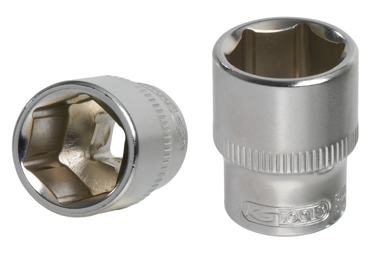 KS Tools 922.1414 Ultimate 6-Point Socket 1/4 "14 mm, Satin-finish Chrome