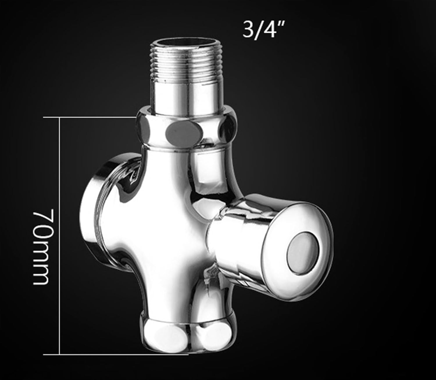 Toilet Flush Valve Copper Flushing Valve Hand Pressed Self Closing Flushing Valve Urinal Flushing Bathroom Sanitary Accessories