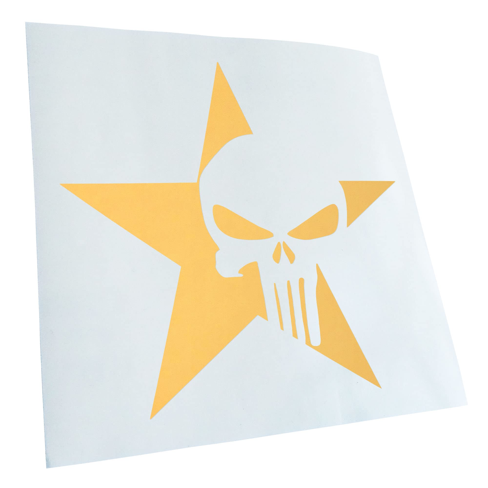 Kiwistar - Car Sticker - US Punisher Star Star Sticker for Car, Laptop, Bicycle, Truck, Motorcycle Multicolor JDM Decal Racing