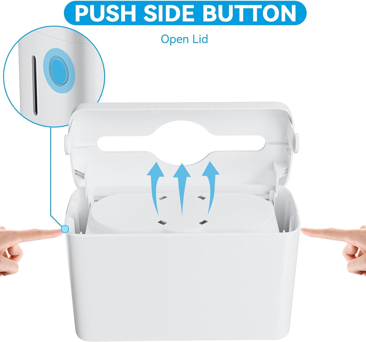 Multifold Paper Towel Dispenser Countertop, Large Paper Towel Holder, Compatible with Tork, Amazon Commercial, Kleenex, Scott, Pacific（White）