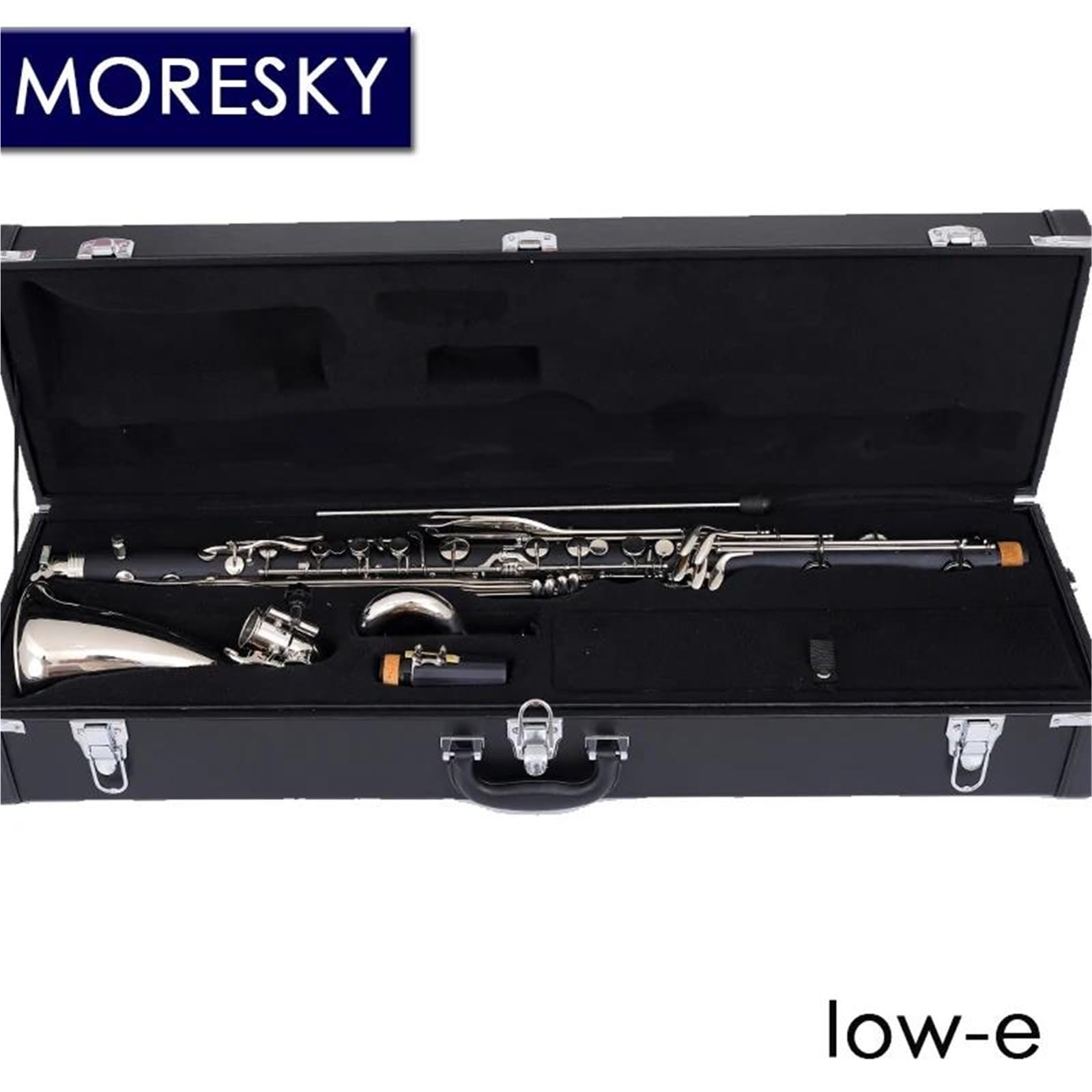 Clarinete Instrumentos Musicales MORESKY Clarinete Bajo Profesional Low-C/lowe Bb Instrumentos Musicales(136 lowe)