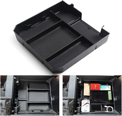Miniatura 6 de JSCARLIFE Bandeja organizadora de consola central compatible con accesorios T-oyota Tundra 2022 2023, material ABS, caja de almacenamiento