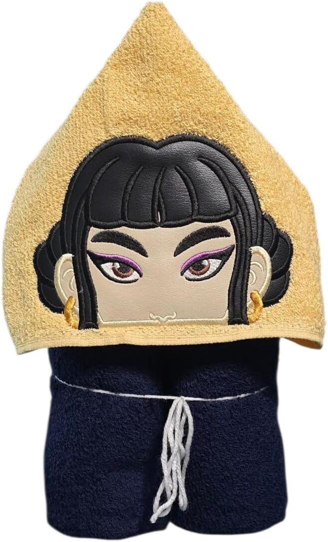Kpop Singers Hooded Bath Towel for Teen, Child, Baby (Purple Girl)