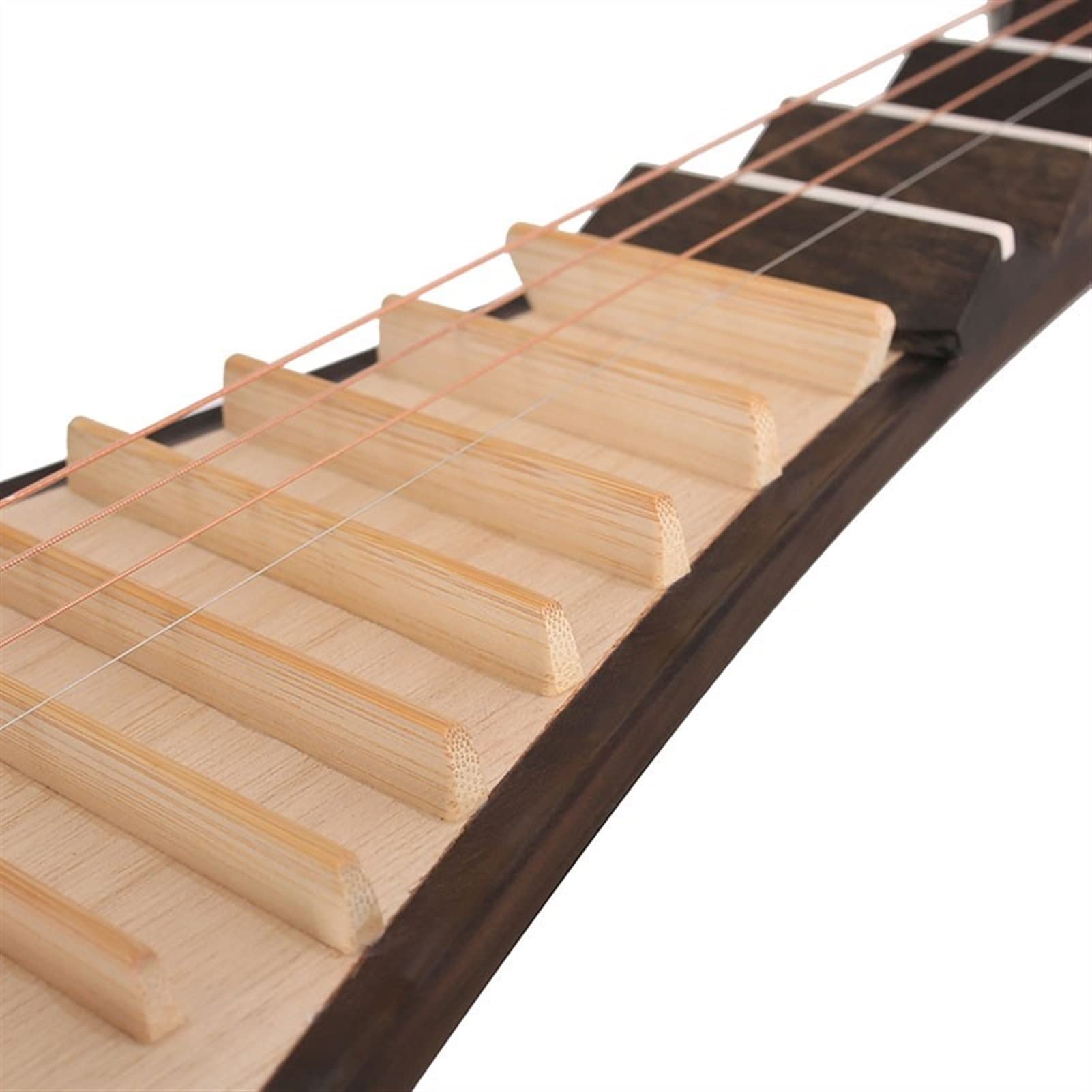 TSTS Hartholz Chinesische Pipa Ebenholz Klar Wasserholzwelle Holzphase Poliert Pipa Musikinstrument Chinesischer Lauter