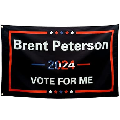 ZKflager Brent Peterson 2024 Flagge, coole lustige Flaggen für Zimmer