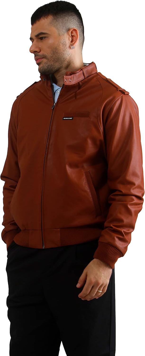 Members Only Iconic Racer Faux Leather Jacket Men - Image 4