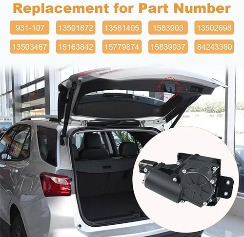 Miniatura 6 de Actuador de bloqueo de puerta trasera para puerta trasera compatible con Buick Enclave CTS Escalade SRX Chevy Equinox Suburban Tahoe Traverse GMC