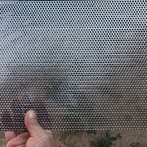 Fengyoo FENGYOO-CKB3MM Perforated Metal Sheets-Expanded & Perforated Sheets-Perforated Stainless Steel Sheet-20Ga 0.12 Inch Hole (About 3Mm)19.6 Inch X9.8"-Metal Mesh Sheet thumb #6