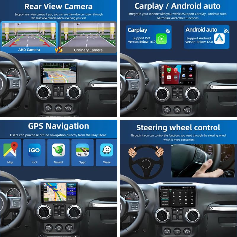 Autoradio Android pour Polo 4 (2004-2009) avec écran tactile 9 pouces et double connexion Bluetooth - 5