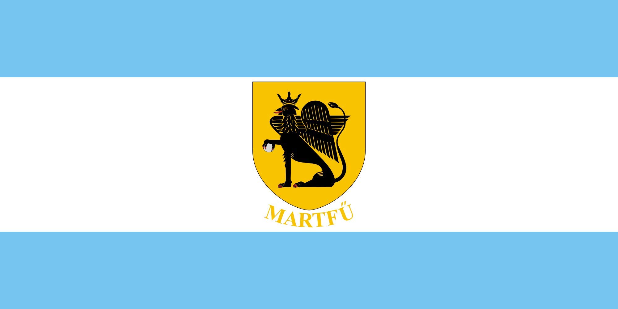 Drapeau Large Martfű paysage 1.35m² grand format pour mât