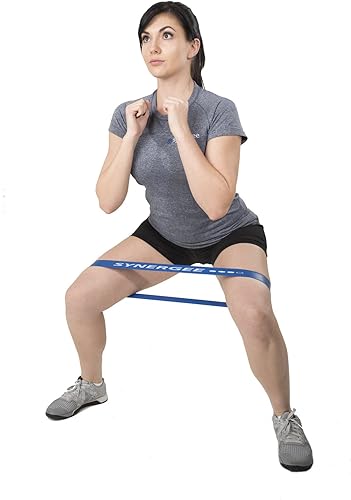 Miniatura 6 de Synergee Mini bandas de resistencia para ejercicio físico que funcionan mejor cuando entrenas en casa o en el gimnasio