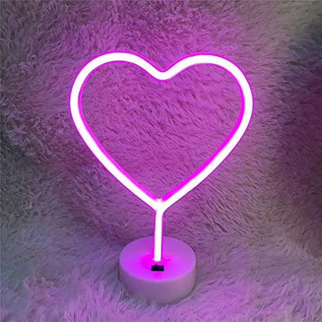 Ulalaza LED neonowy znak świetlny, księżyc, gwiazda, serce, lampka nocna do sypialni dziecięcej, sztuka ścienna, prezent świąteczny, urodzinowy
