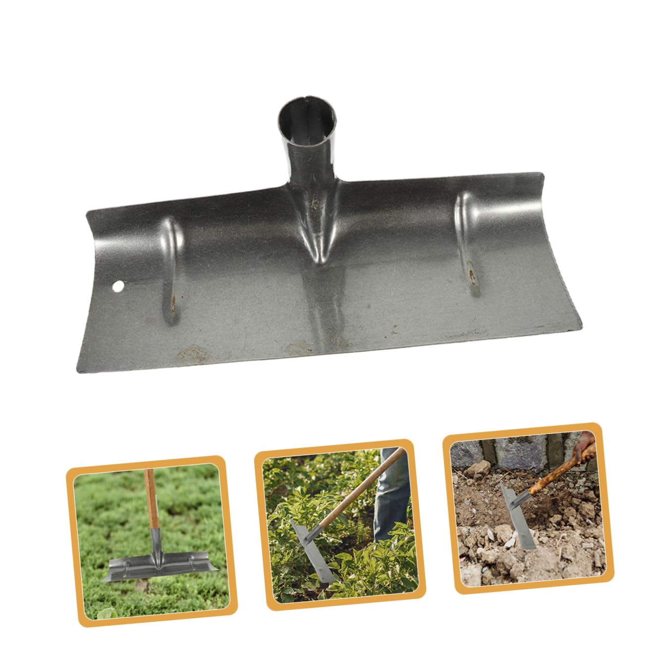 Pala Limpiadora de Granja de Hierro Reutilizable para Estiércol | 2 Cabezales, Uso Doméstico, para Aves, Fácil Limpieza y Drenaje del Abono