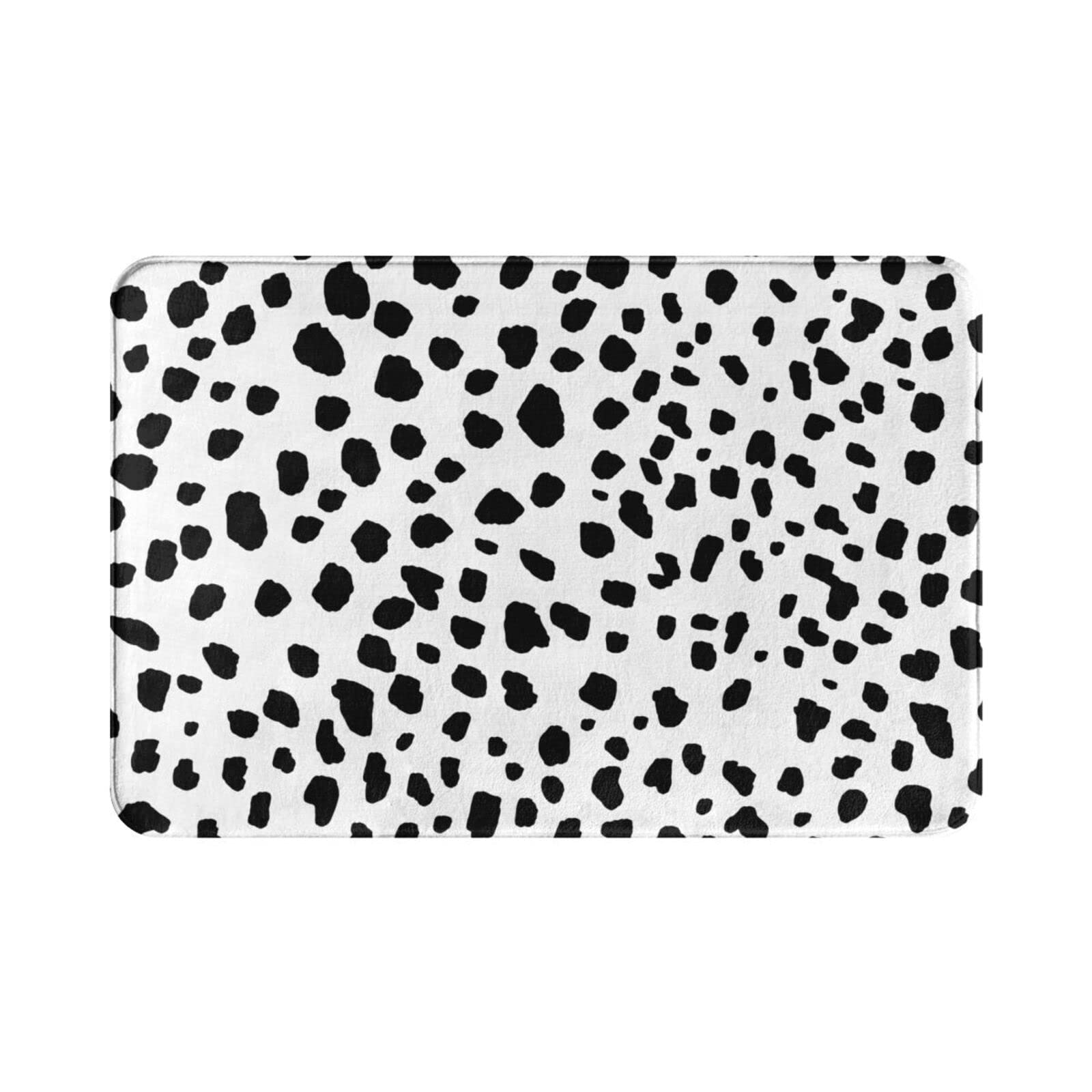 CaryStar Bath Mat Bathroom Rugs, Dalmatian Animal Print Non Slip Ultra Soft & Water Absorbent Bath Carpet, Machine Washable Bedroom Door Mat Living