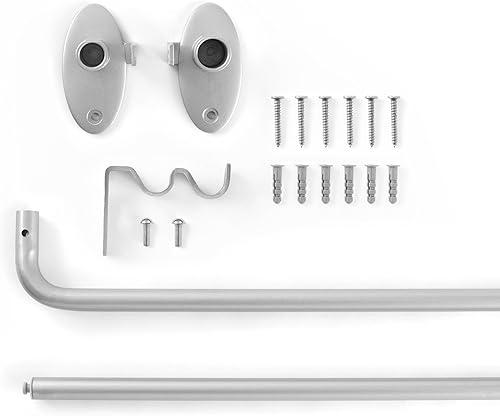 Miniatura 9 de Eclipse Clinton - Barra de cortina, níquel cepillado