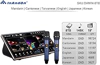 Vista 2 de 19 ''Pantalla táctil de karaoke chino reproductor de karaoke sistema de karaoke máquina de karaoke MIC 8TB HDD inteligente voz clave