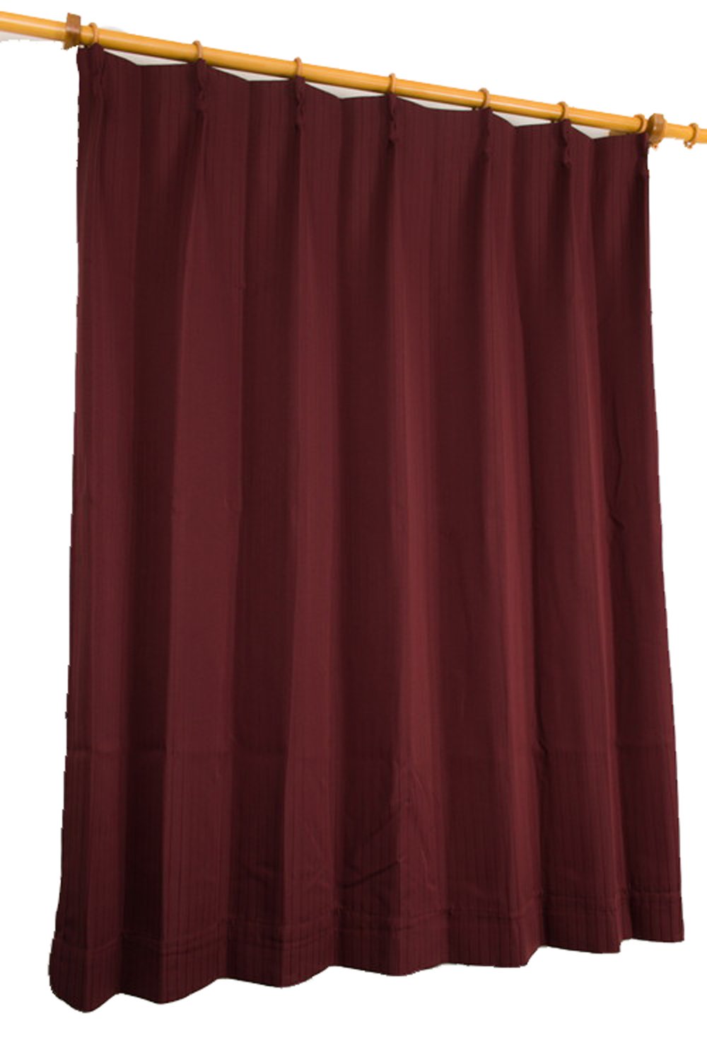 Amazon｜オーダーカーテン 形状記憶加工 遮光カーテン ワイン 幅84cm
