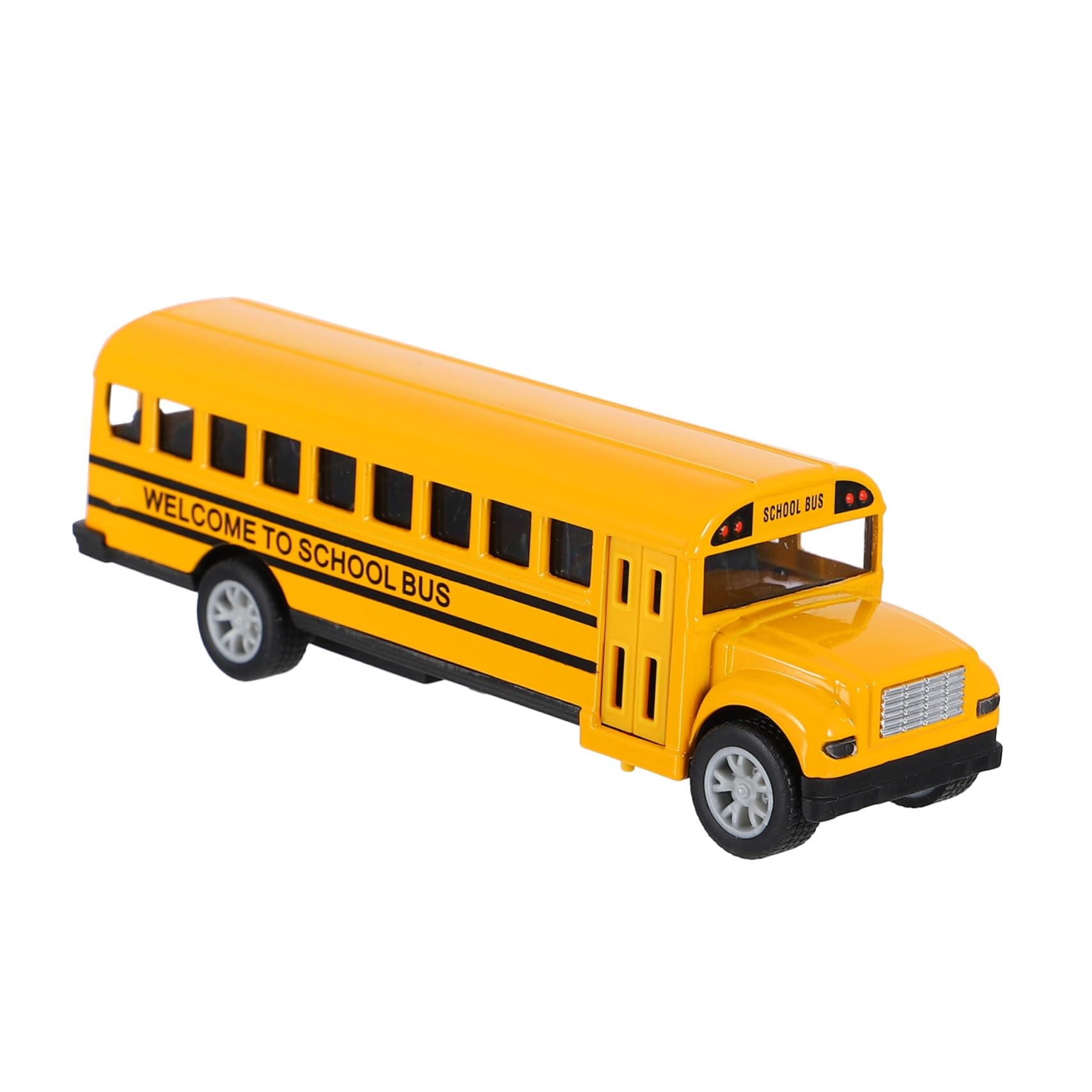 Toyvian Modelo de Autobús Escolar de Aleación Retroceso, 2 Piezas