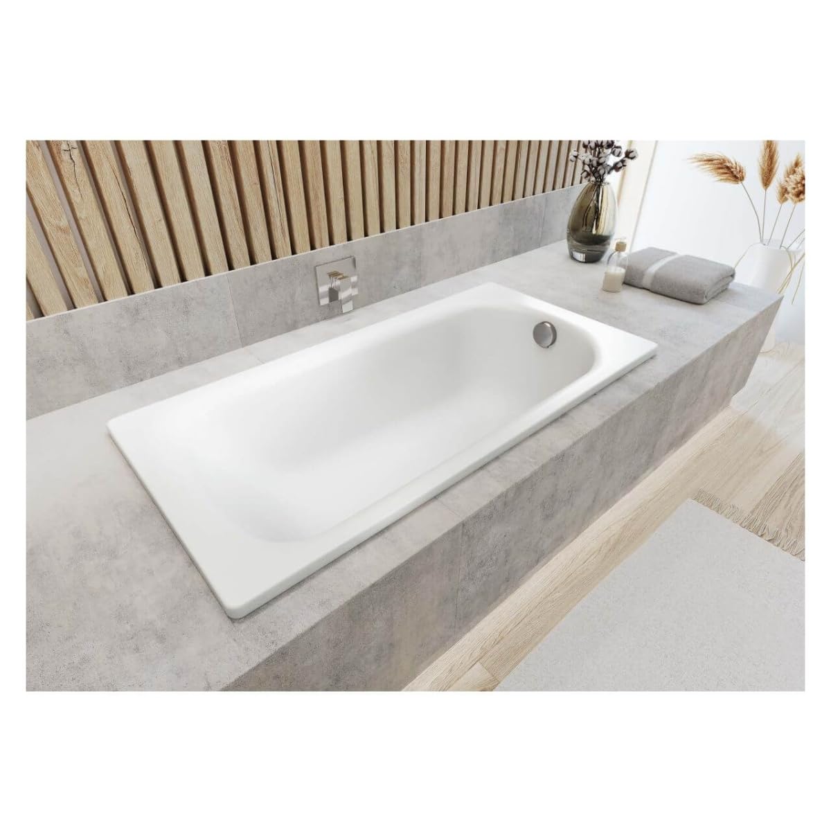 Kaldewei Saniform Plus modelo 362-1 - Bañera (160 x 70 x 40 cm), color blanco