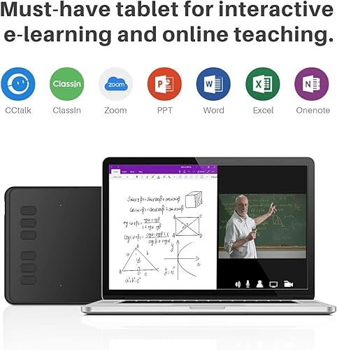 Miniatura 7 de HUION Tableta de dibujo Inspiroy H640P Bloc de gráficos digitales para OSU! con lápiz óptico sin batería 8192 niveles sensibilidad a la presión 6