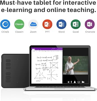 HUION Drawing Tablet Inspiroy H640P Digital Graphics Pad for OSU! with Battery-Free Stylus 8192 Levels Pressure Sensitivity 6 Customizable Function Keys Supports Linux Windows Mac Android | 266 PPS Report Rate, 8192 Pen Pressure, Slim Portable Pad, Work with Windows/Mac/Android/Linux for Drawing & Photo Editing