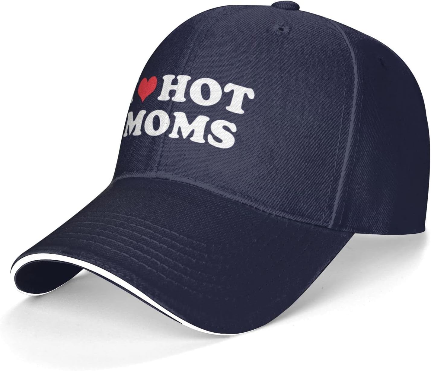 I Love Hot Moms Casquette Sun Caps Fishing Hat Women Snapback Hat Dad Hat Adjustable Dad Hat Unisex