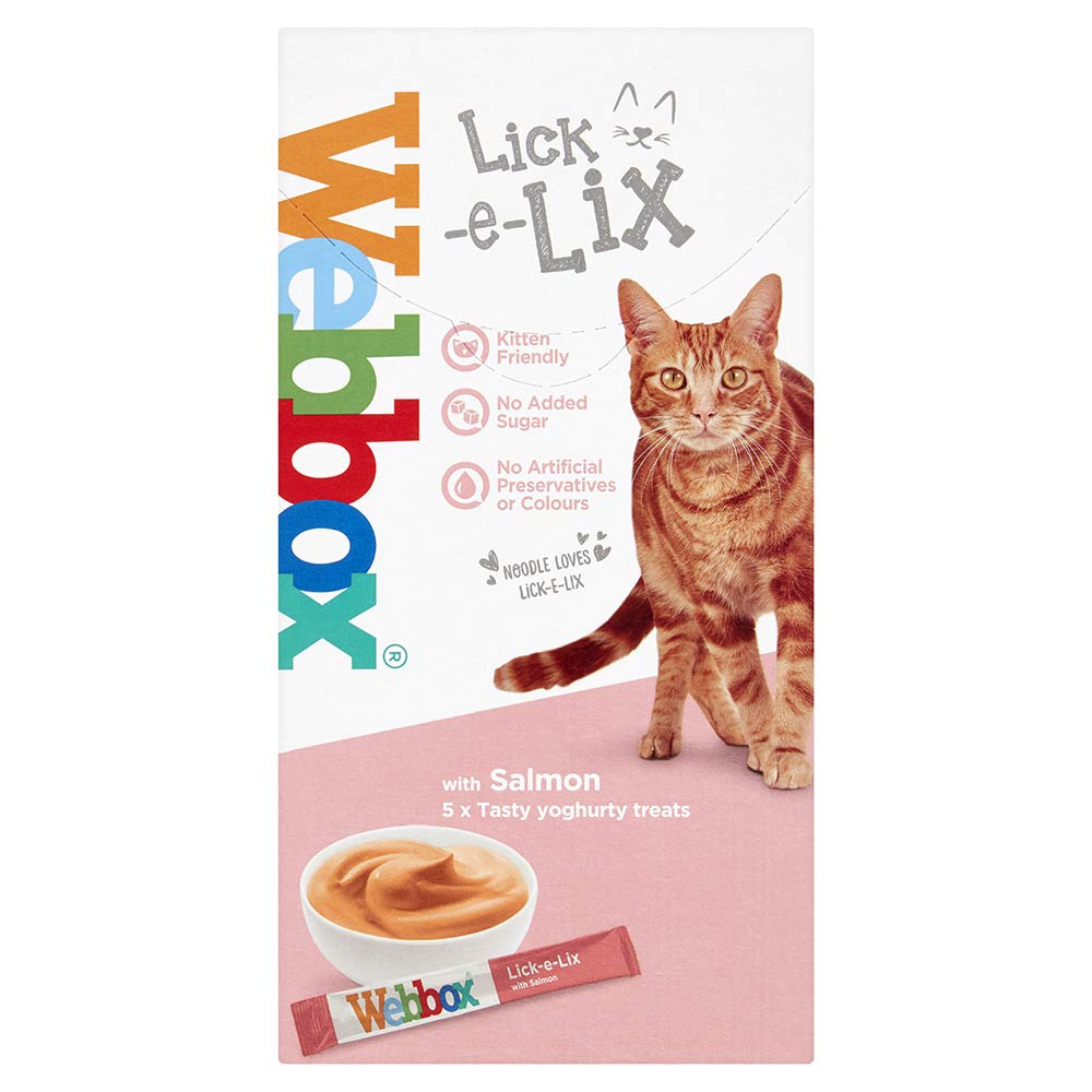 Salmon Lick-e-lix Salmon Cat Food 5 Pack (Pack of 17)
