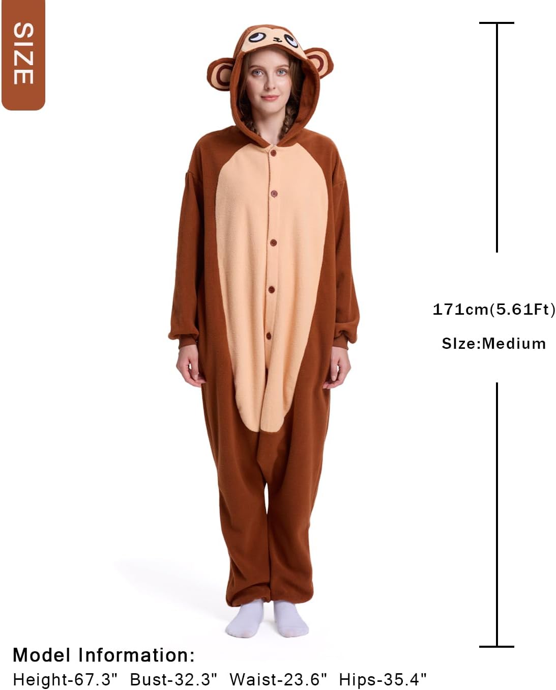Adult Animal Onesie - Onesies Pajamas for Women & Men Couples, Soft Fleece Halloween Cosplay Costumes Sleepwear - Image 7