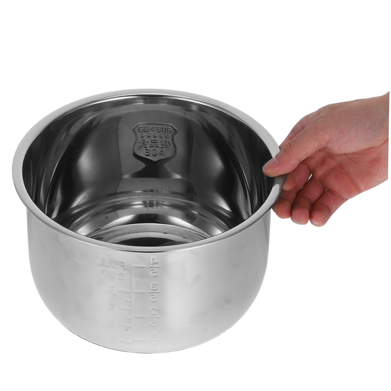Happyyami Bol Intérieur en Acier Inoxydable 5l pour Autocuiseur Électrique