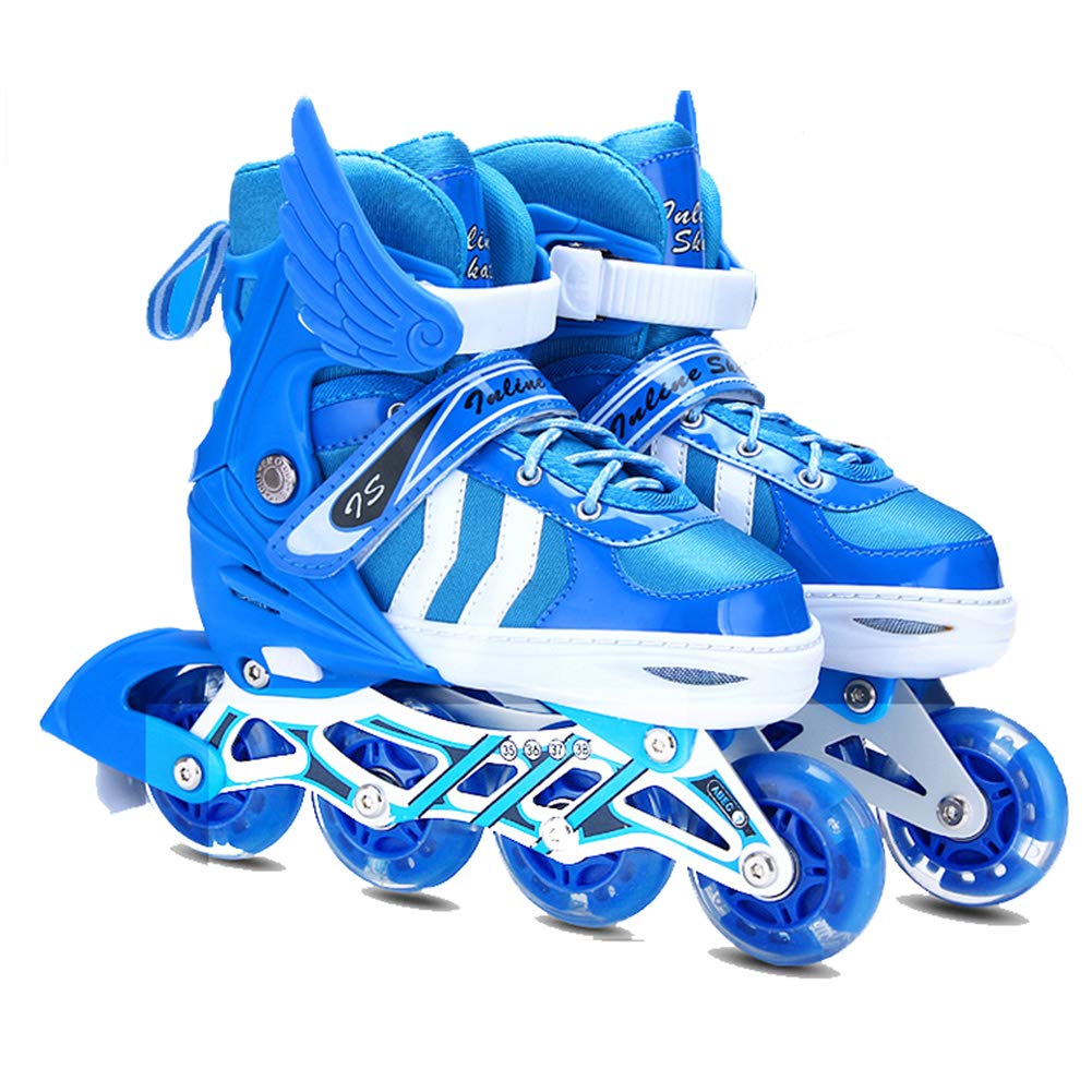 Inline Skate Roller Skate,Adjustable Roller Skates Flashing Light Up Wheel Adjustable Size for Kids Boys Girls
