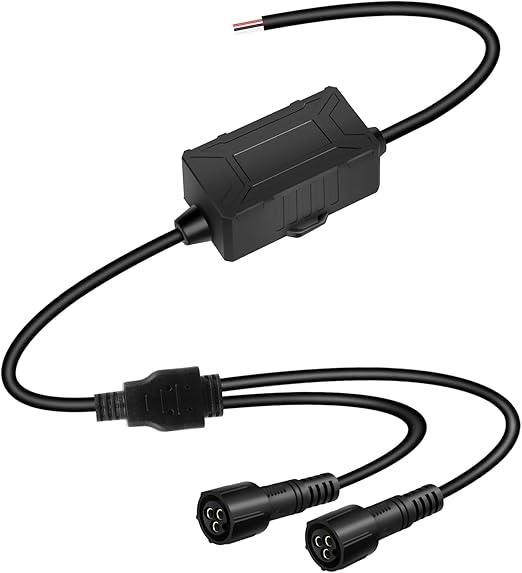 XRIDONSEN Hardwired Control Box for 2PCS 60 inch Running Board Strobe Lights Strip