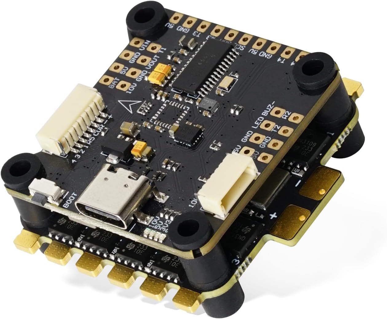 FLASH HOBBY F722 Flight Controller Stack 30.5 x 30.5mm FPV Stack with 4 in One 60A Electronic Speed Controller for 3~6S Lipo for Quadcopter UAV Drone & Fixed-Wing