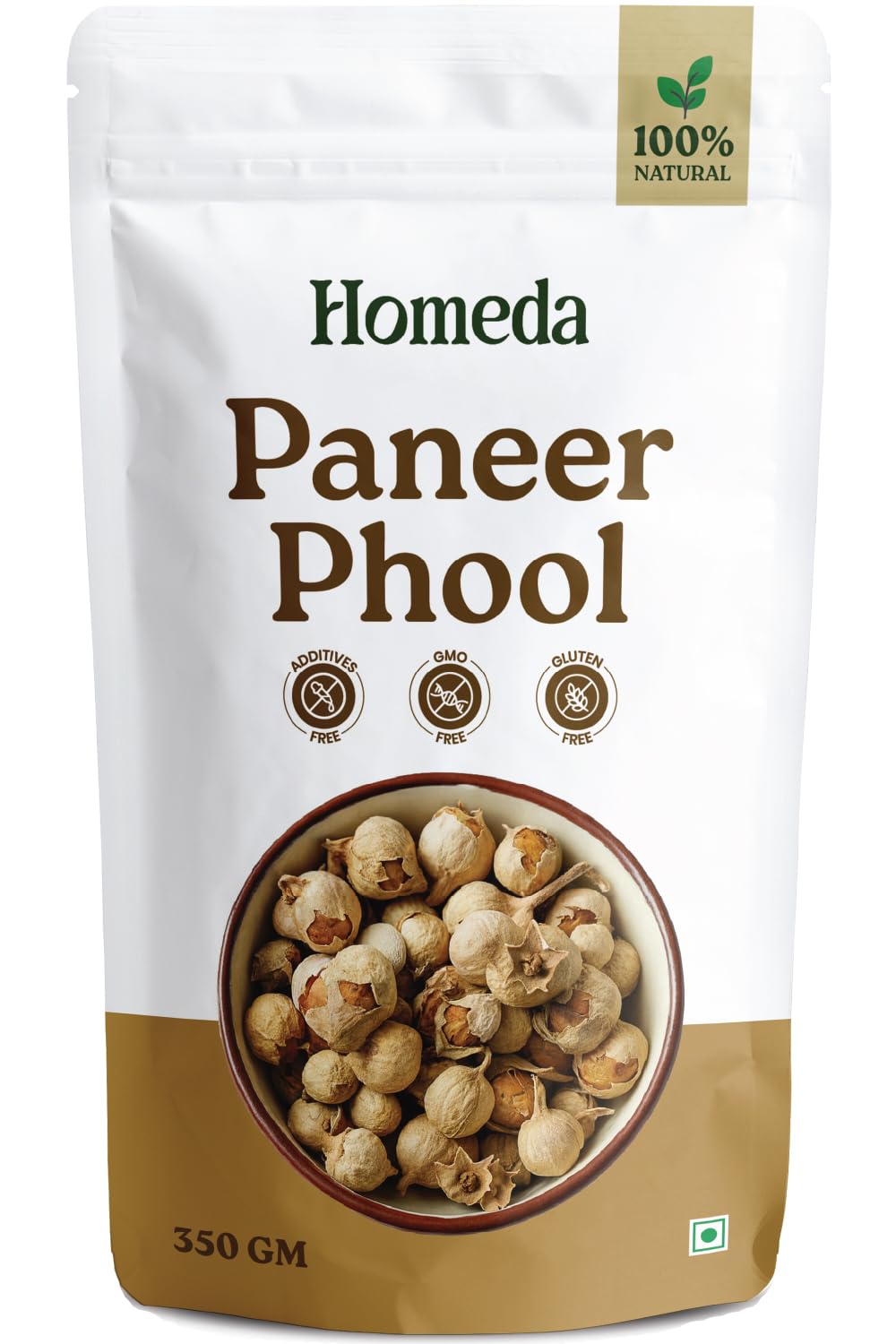 Homeda Paneer Phool for Diabetes, Paneer Doda (350 grams) Panir Ke Dodi - Withania coagulans | Indian Rennet - No Preservatives