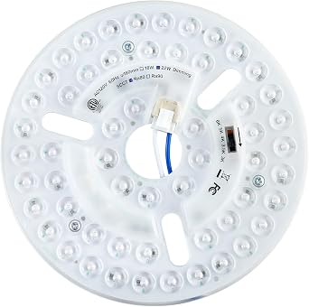 6.3" LED Ceiling Fan Light Retrofit Kit, 22W, 2800LM, Ceiling Light Replacement Panel PCB, 5CCT Switch 3000K 3500K 4000K 5000K 6000K, 120V, ETL, CRI90, Dimmable 22, Watts