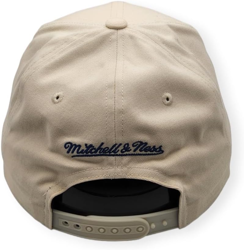 Mitchell & Ness LA Los Angeles Dodgers Waverunner Snapback Cap, Adjustable Hat White Blue