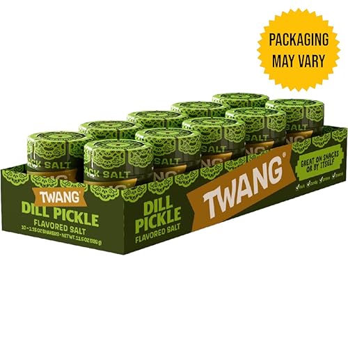 Miniatura 2 de Twang erz Pickle Seasoning Salt Snack Topping, coctelera de 1.15 onzas (paquete de 10)
