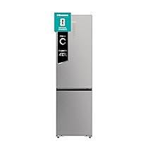 Hisense RB5P410SACC Frigorifero Combinato Total No Frost, Stainless Steel, 203×65.8cm, Classe C, 413L, large capacity, wifi, metal tech cooling, porta reversibile, Inox