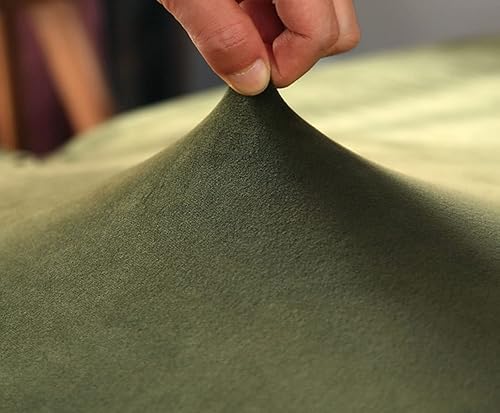 Miniatura 3 de IMYOGI Fundas de sofá de alta elasticidad sin brazos con falda, funda elástica ajustable de color sólido, protector de muebles para niños, mascotas,