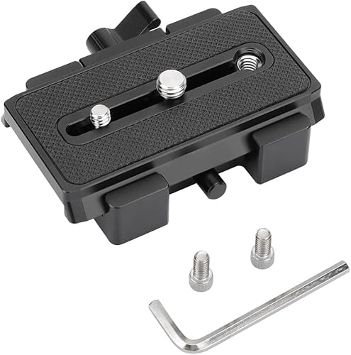 Miniatura 6 de Placa de trípode de liberación rápida para cámara DSLR compatible con placa deslizante tipo Manfroto para accesorios de cámara Rig