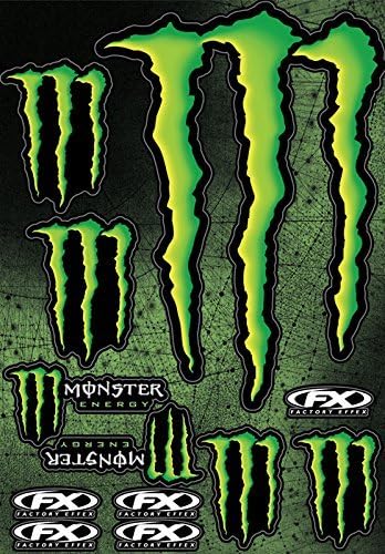 Aulyn Monster Sticker Kit Racing Sticker Decal Motocross 13" x 19" Sheet