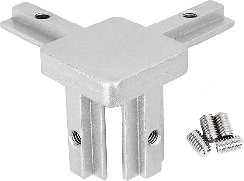 Miniatura 4 de 4 Psc 2020 Series - Conector de soporte de esquina de extremo europeo de 3 vías, para perfil de extrusión de aluminio con tornillos para ranura en T