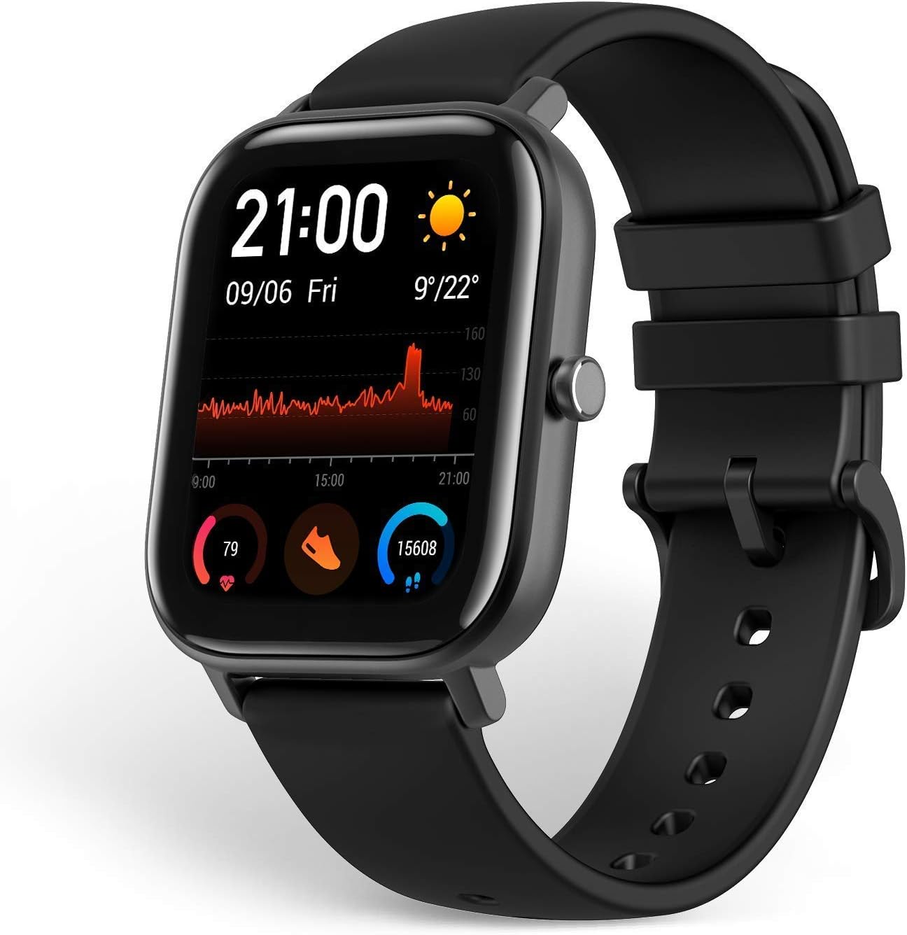 Amazfit GTS Reloj Smartwactch Deportivo | 14 días Batería | GPS+Glonass |  Frecuencia Cardíaca | (iOS \u0026 Android) Black (Reacondicionado) : Amazon.es:  Deportes y aire libre