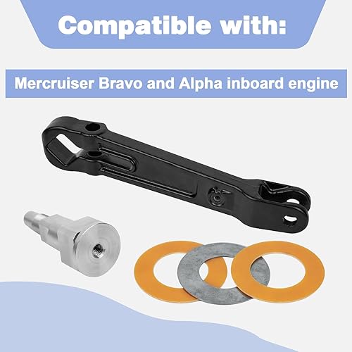 Miniatura 2 de CULMKARI Kit de eje del brazo de dirección del cardán superior compatible con MerCruiser Bravo y Alpha One Gen 2 OEM # 98230A1 866322A01 866718A01