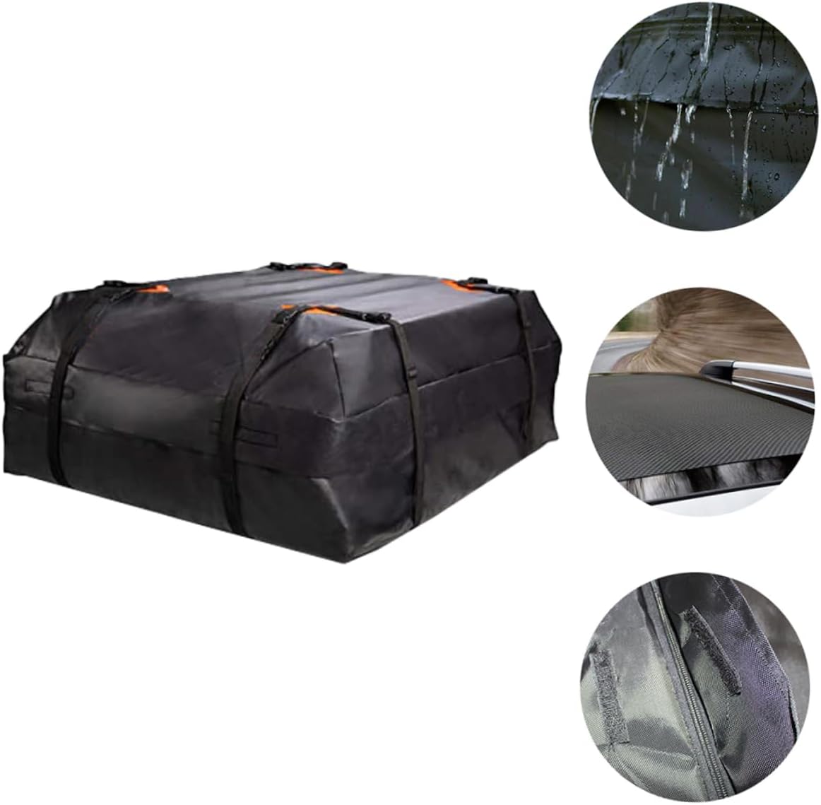 Car Carrier Rooftop Bag Auto Rooftop Cargo Bag Luggage Oxford Easy Install Storage