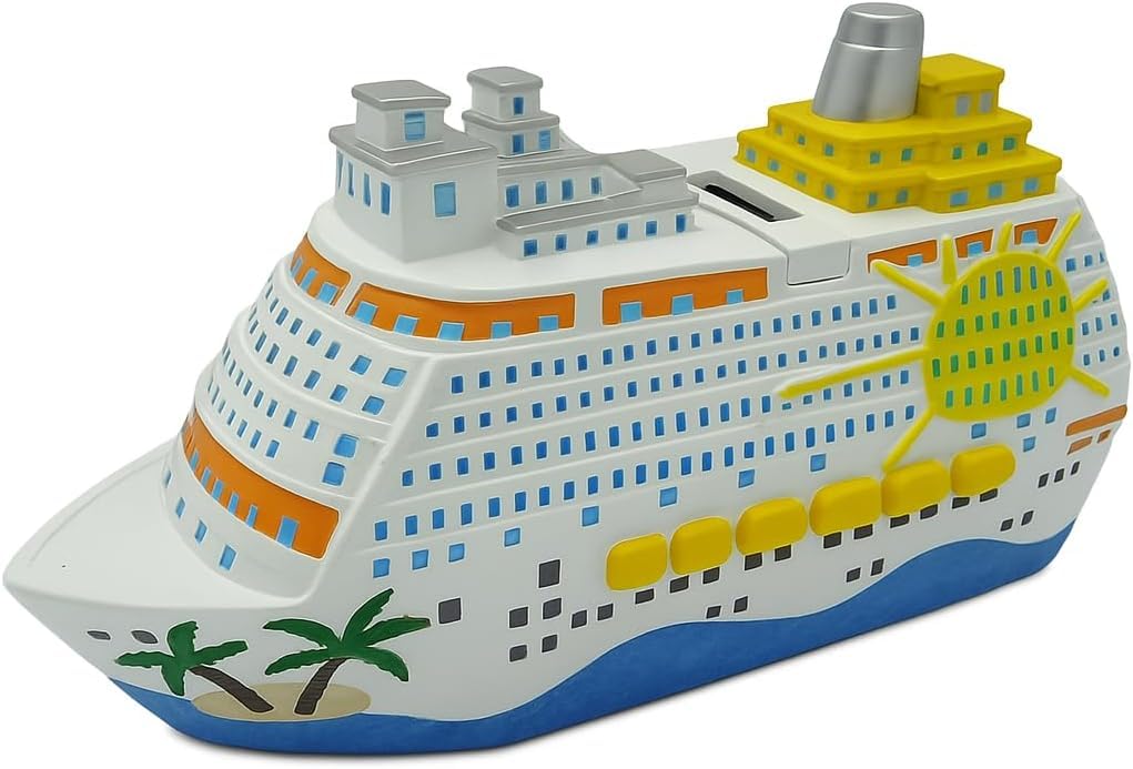 Tirelire bateau de croisière : préparez votre cagnotte voyage sur l'étagère