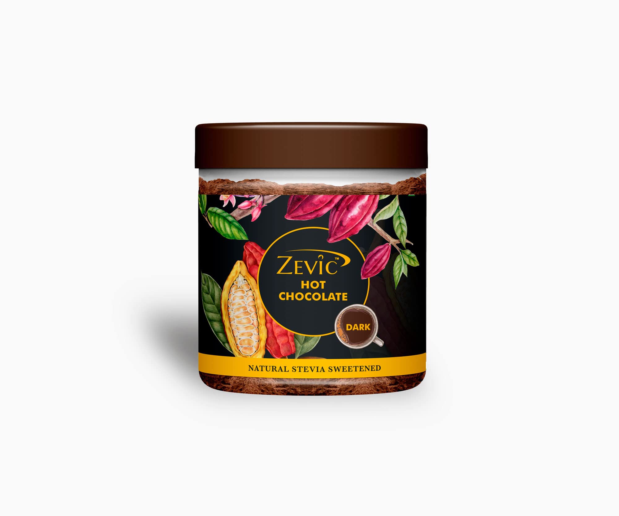 Zevic Hot Chocolate Powder Sugar Free | 70% Belgian Dark Chocolate Drink Mix | Gluten Free & Diabetic Friendly | Sweetened with Natural Stevia | Organic Cocoa Powder Hot Chocolate Drink Mix - 150g (B0B2D5VLQ8) Amazon Price History, Amazon Price Tracker